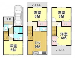 阪急、JR両駅アクセス可♪2024年12月内外装リフォーム済み！イオンモール桂川徒歩約6分★