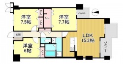 新規リフォーム済！南向きの為、陽当り良好♪
各居室は広々6帖以上です！
食洗器、浴室乾燥機など設備充実♪