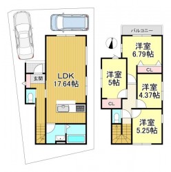 オール電化ZEH水準省エネ住宅！
敷地内には2台駐車可能です♪
生活利便施設が徒歩圏内！