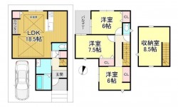 阪急上桂駅徒歩約10分！
床暖房付きでリビングが冬でも快適に♪
8.5帖の大空間収納庫付きです！
ガス衣類乾燥機「乾太くん」8kg搭載♪
