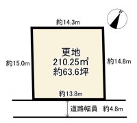 建築条件なし!
南東向き日当たり良好♪
高台に位置する!