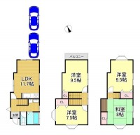 約5年前に外壁塗り替え・屋根一部張替♪
駐車スペース2台！
周辺環境充実しています◎