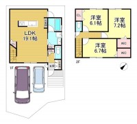 WIC2ヶ所あるので、収納が楽々!
家族の会話が増えるリビング階段!
幼稚園・小学校は徒歩10分圏内♪