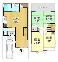 フルリノベーション物件！
LDK広々20帖の4LDKです！徒歩圏内に周辺施設充実で生活便利♪
向かいが公園で開けているため、開放感あり！