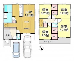 阪急大山崎駅徒歩圏内!2WAYアクセス可能です!
敷地内2台駐車可能です♪
WIC3ヵ所付き!オープンサニタリー・フルオープンキッチン等デザイン性、設備充実!