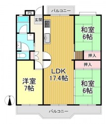 南向きで陽当り・通風良好♪全居室6帖以上の広さでゆったり過ごせます!
2階部分のため階段の上り下り少なく生活しやすいです♪