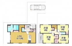 広々18帖以上のLDKにゆとりのある各居室にはWICなど収納スペース充実♪
ZEH水準省エネ住宅で光熱費を抑えやすい!
敷地内駐車付きです♪