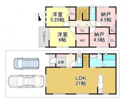 令和8年3月完成予定!
リビング広々20帖以上!
敷地内には2台駐車可能です!
WIC付!収納スペース、設備充実♪
