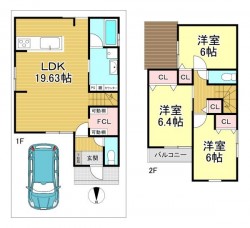 全居室6帖以上!
間口ゆったり6.2m!
阪急長岡天神駅まで徒歩12分♪
