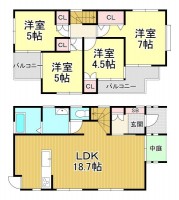 リフォーム2月末完了予定!
教育施設やスーパーが近く!
全居室収納スペース充実♪