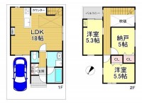 間口7m!
徒歩10分圏内、教育施設、スーパー、ホームセンターが揃っています!