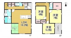 駐車2台可能◎
全居室収納付き・収納が楽々！
タタミコーナー付き！