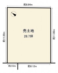 日当たり・通風良好◎
長法寺小学校まで徒歩2分！
設計しやすい整形地！
