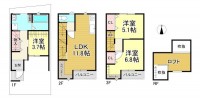  阪急・JR2沿線利用可能！
第3向陽小学校まで徒歩3分！
南向きにつき、陽当り良好です◎