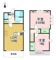 2025年12月完成の新築メゾネット★
駅まで徒歩8分です。ネット無料★