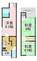  JR向日町駅まで徒歩5分です！
南向きベランダですよ★