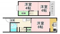 水廻り交換済みの貸家が出ました！
久我停まで徒歩5分の立地です。